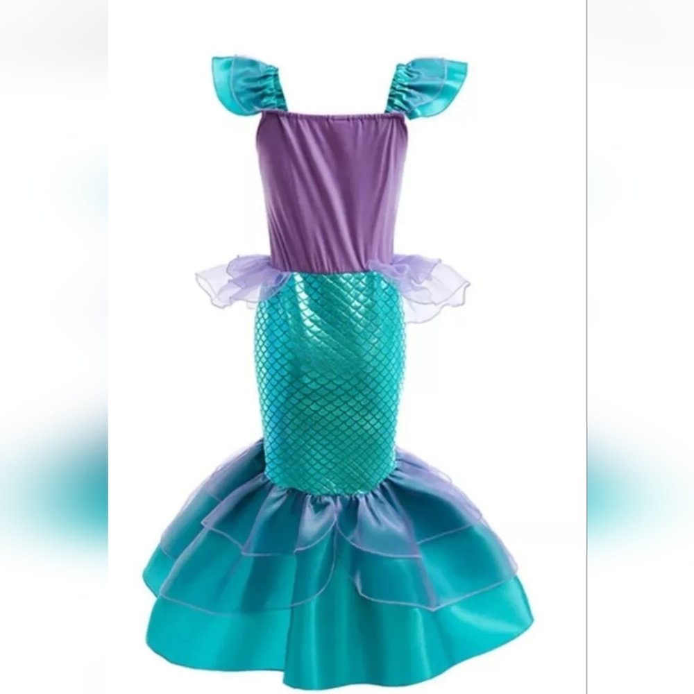 Ariel Princess Halloween Costume | Little Mermaid Birthday Outfit for Gi… - Picture 3 of 5